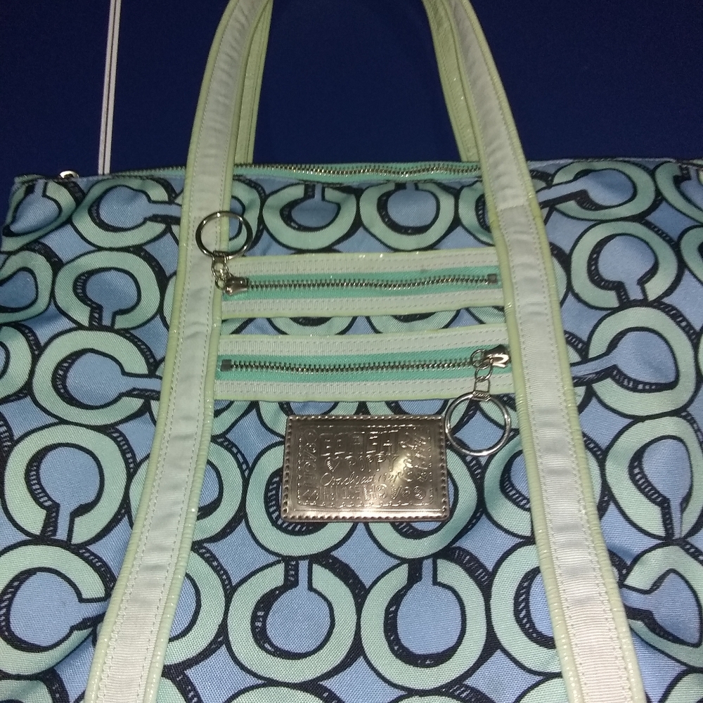 "Coach"  Poppy Graffiti  tote purse